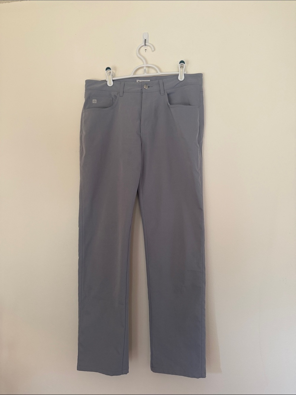 Peter Millar Men's Gray Performance Pants
